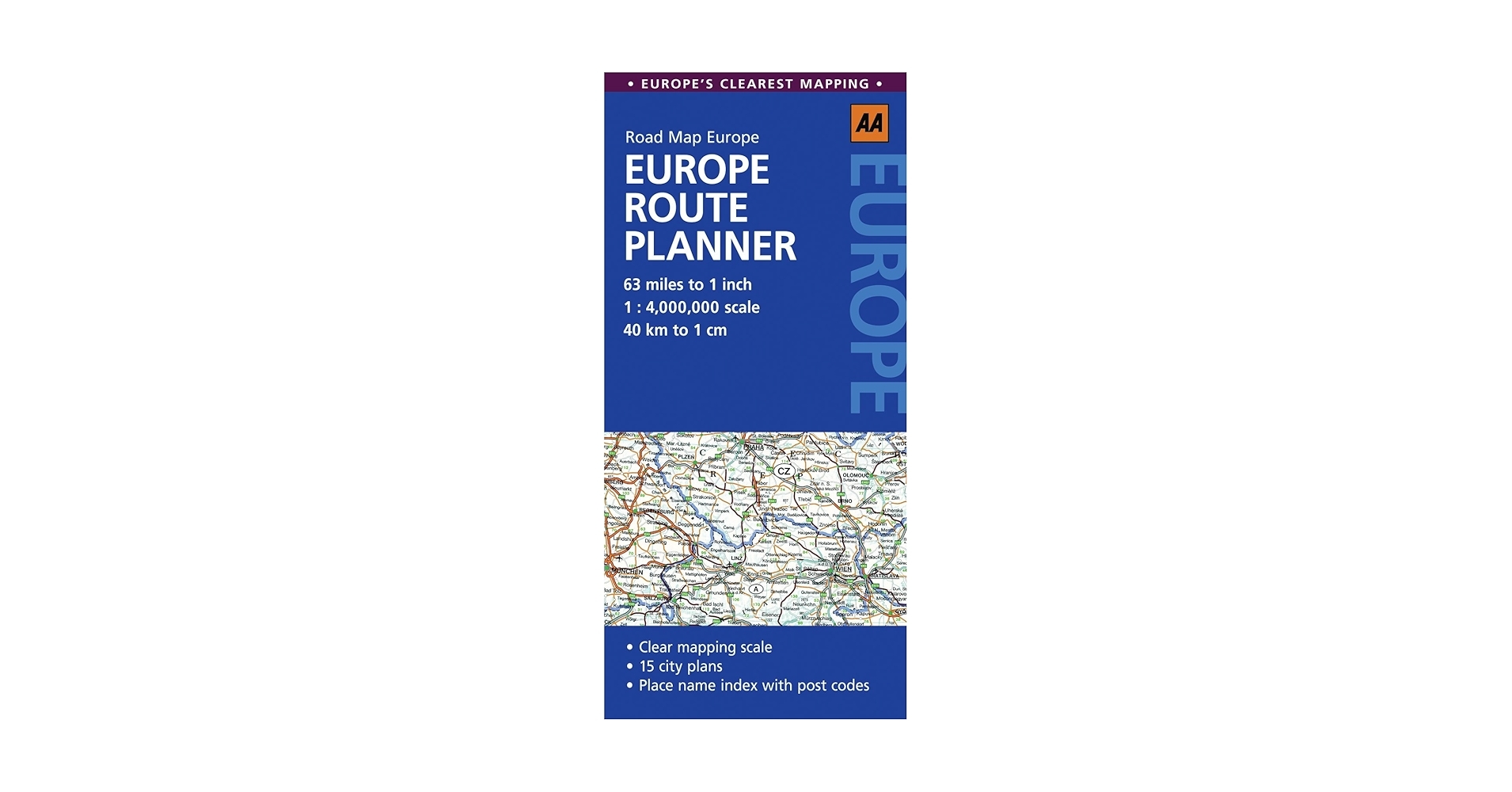 Europe Route Planner Aa Road Maps AA Publishing 9780749568443 Amazon Books