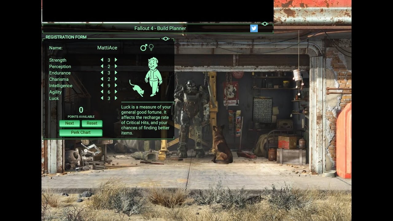 Fallout 4 Build Planner My First Character Build YouTube