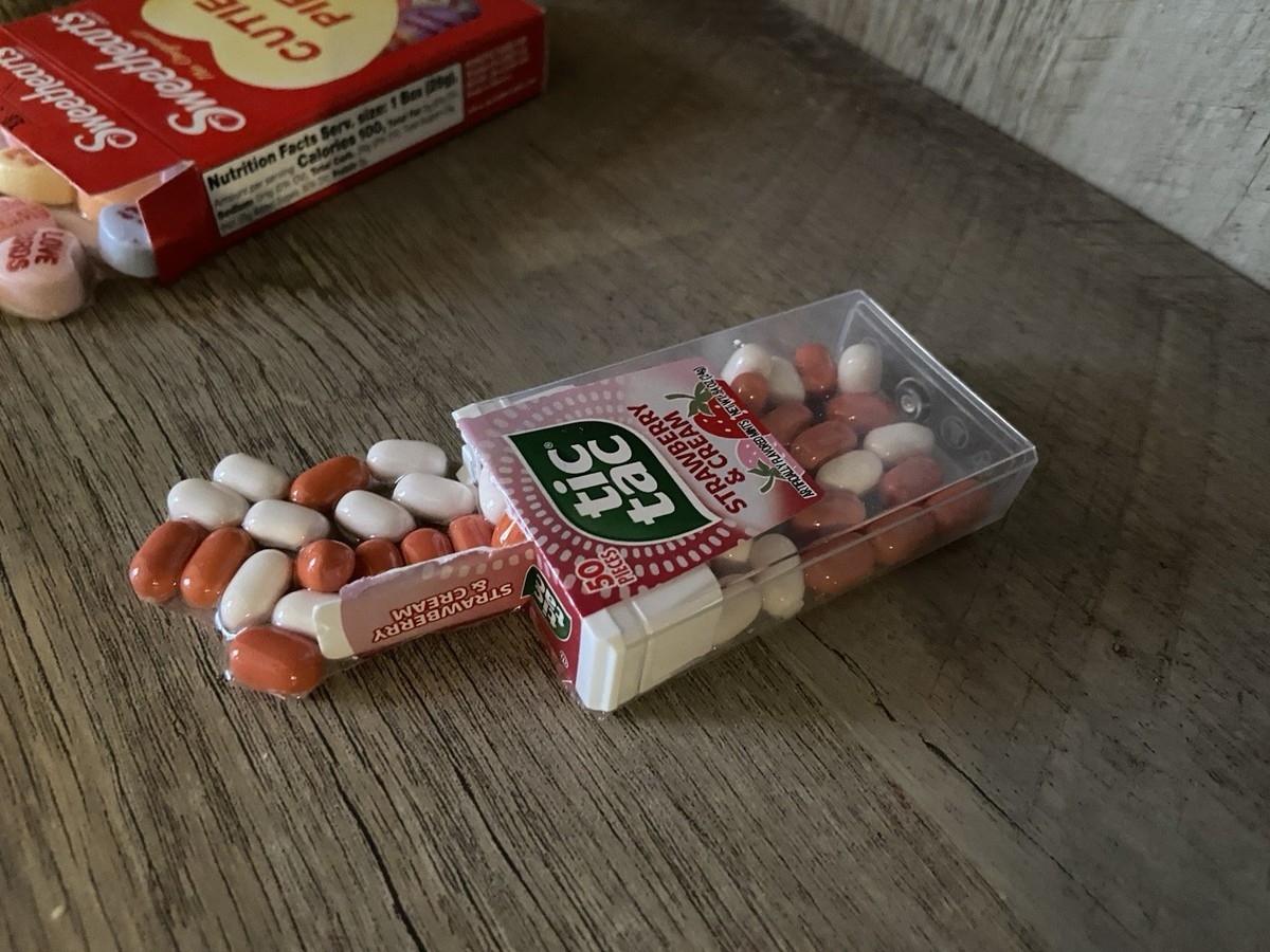 Faux Fake Tic Tac Spill Display EBay