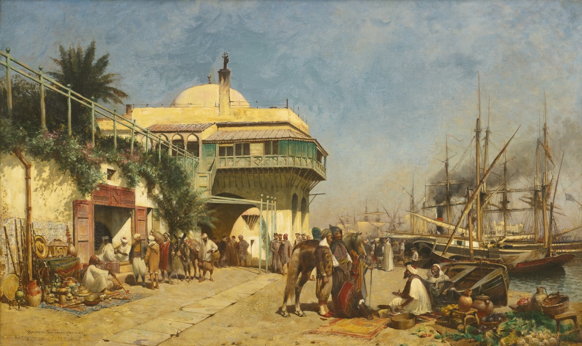 File Alfred Wordsworth Thompson The Port Of Algiers jpg Wikimedia Commons