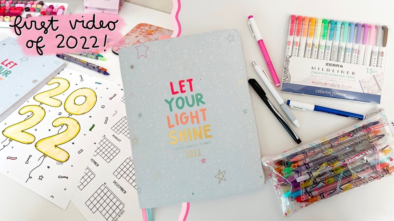 First Video Of 2022 Callie Danielle Planner Tracking Growth On Social Media Favorite Pens YouTube