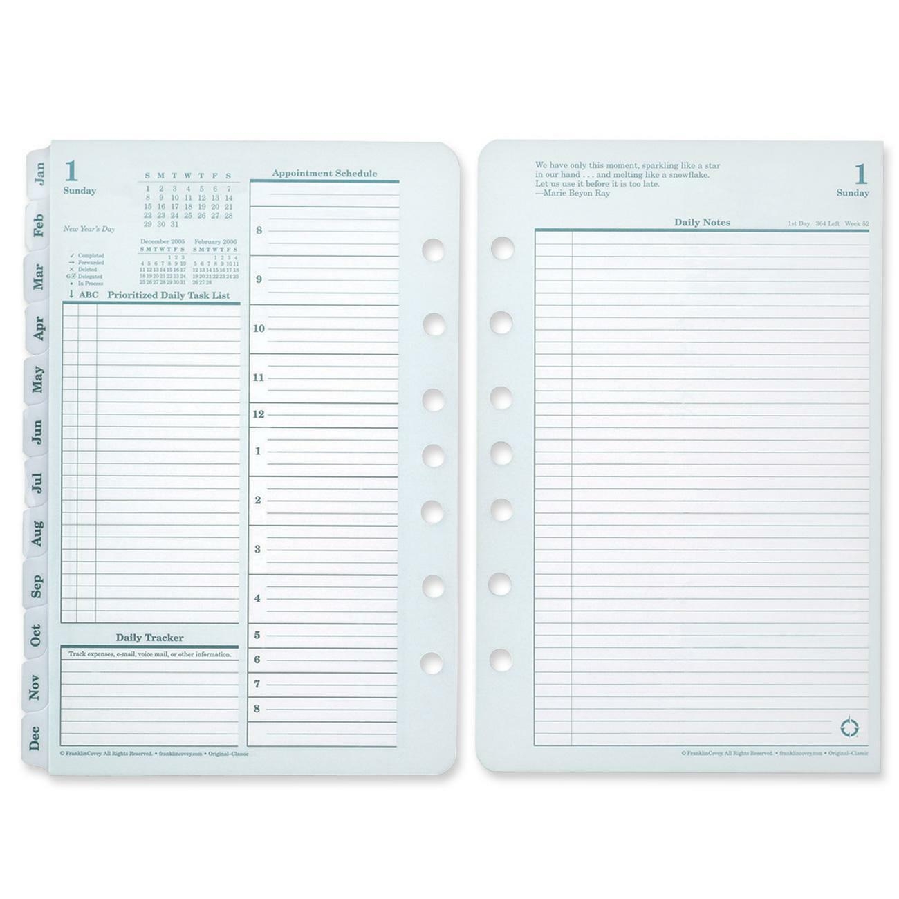 Franklin Covey Classic Planner Refill OfficeSupply