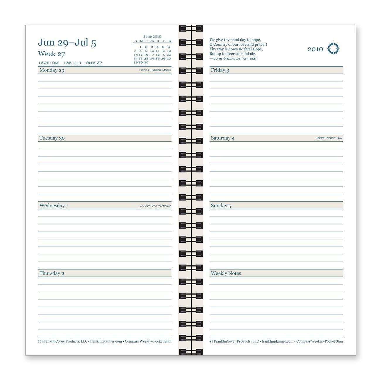 franklin day planner