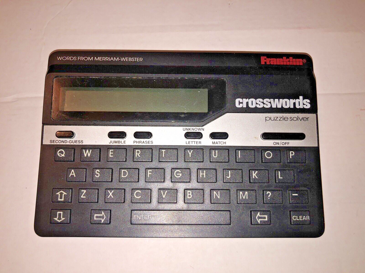 Franklin Crossword Puzzle Solver Model CW 50 no Cover Some Surface Scratches EBay Franklin Crossword Puzzle Solver Model CW 50 no Cover Some Surface Scratches EBay