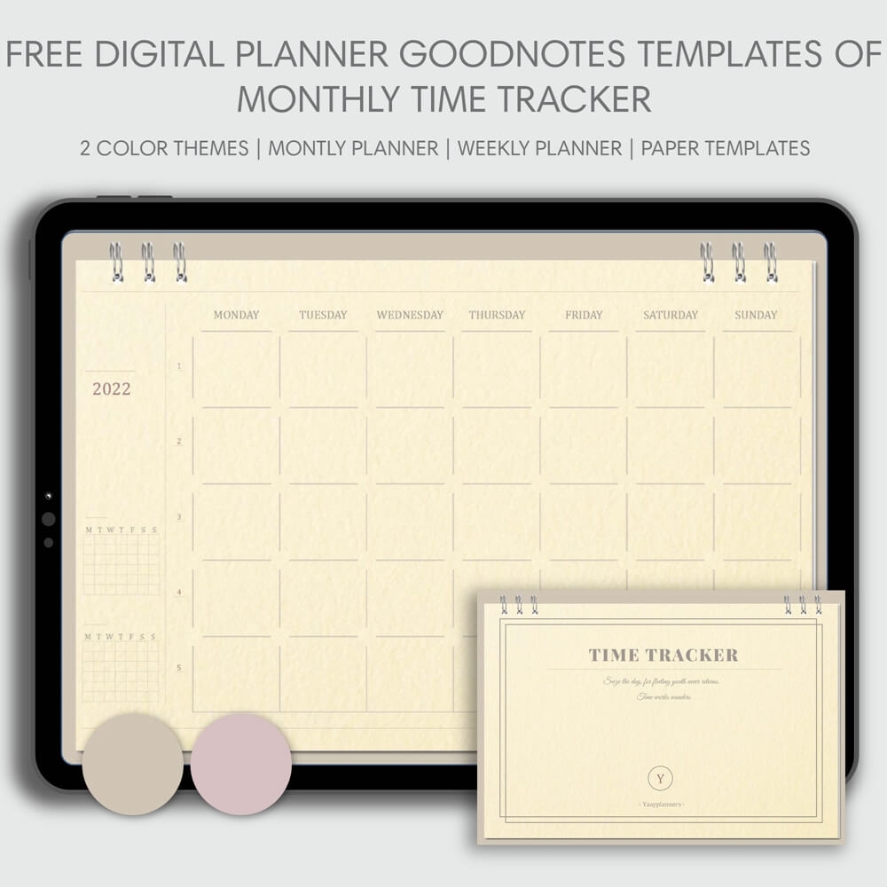 Free Digital Planner GoodNotes Template For Your IPad Yaayplanners