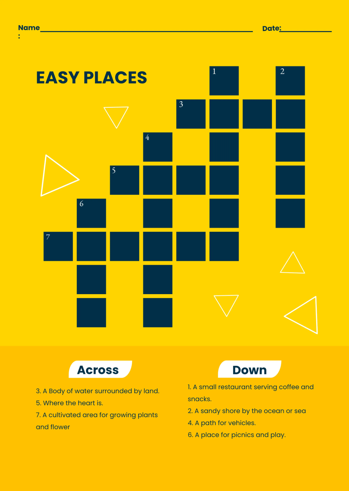 Free Mini Crossword Template To Edit Online