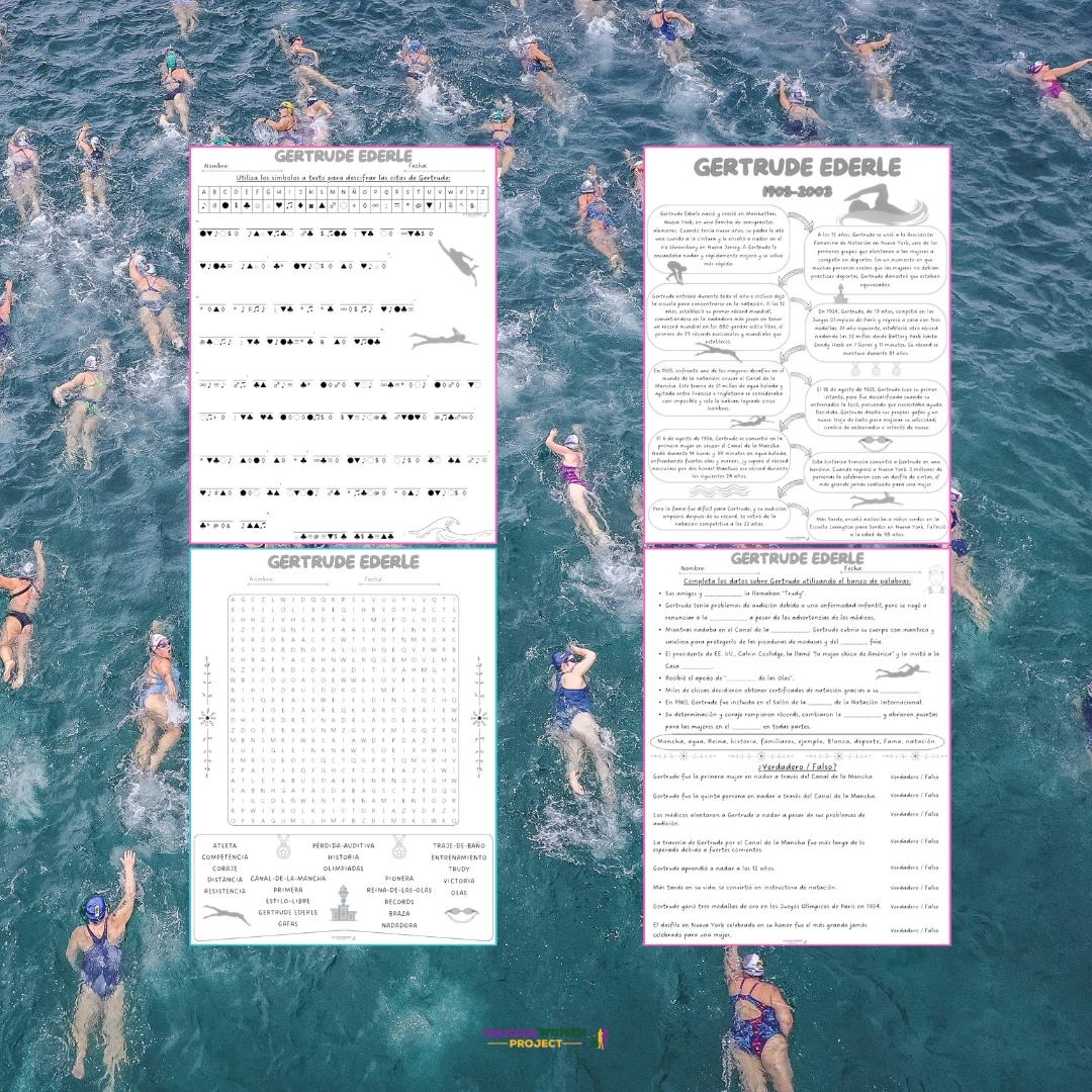 english channel swimmer gertrude crossword