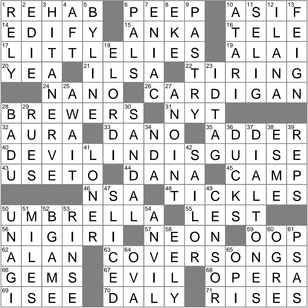 Gets To Giggle Crossword Clue Archives LAXCrossword