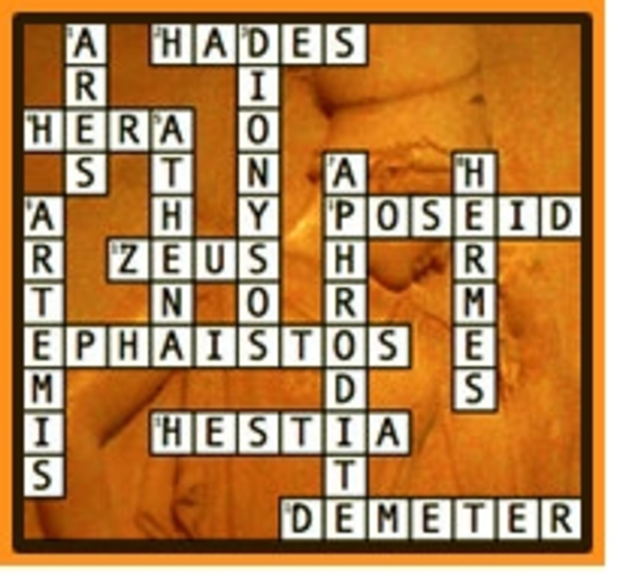 greek god of love crossword