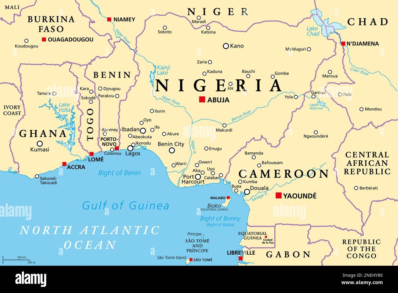Gulf Of Guinea Map Hi res Stock Photography And Images Alamy