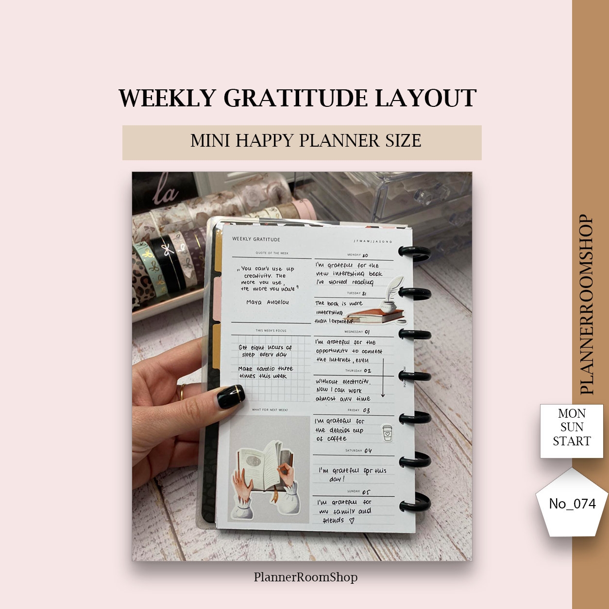 Happy Planner Mini Dashboard Layout Printable Insert Mini Happy Planner Dashboard Week Undated Refill Inserts Happy Planner Mini 074 Etsy