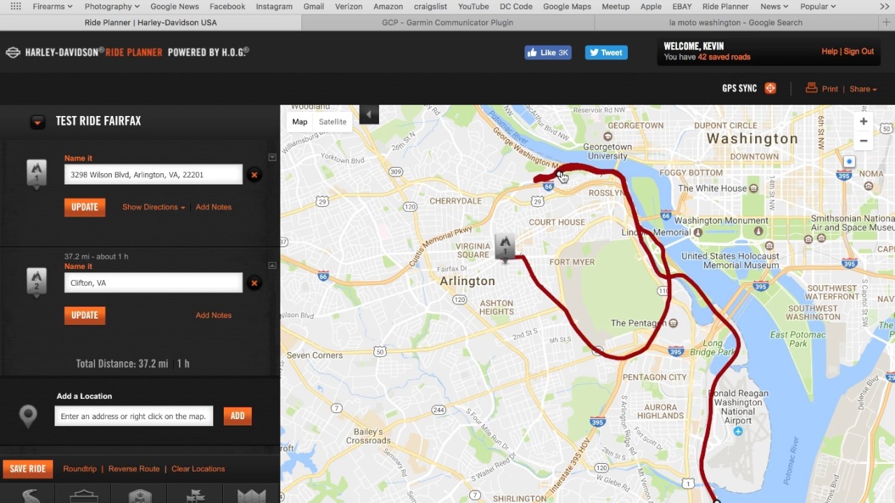 Harley Davidson Ride Planner Walk Through And GPS Sync YouTube