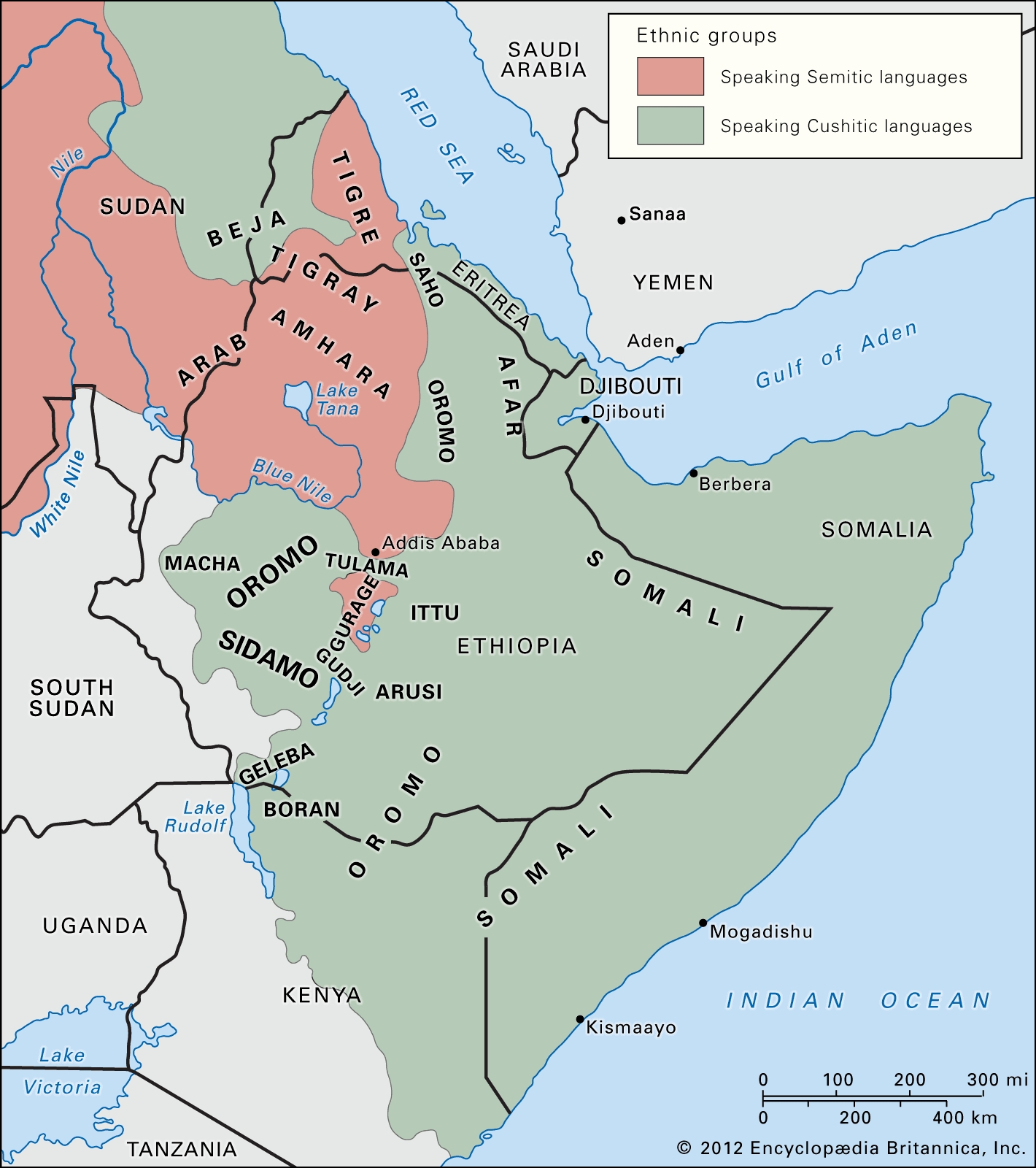 Horn Of Africa Countries Map Facts Britannica