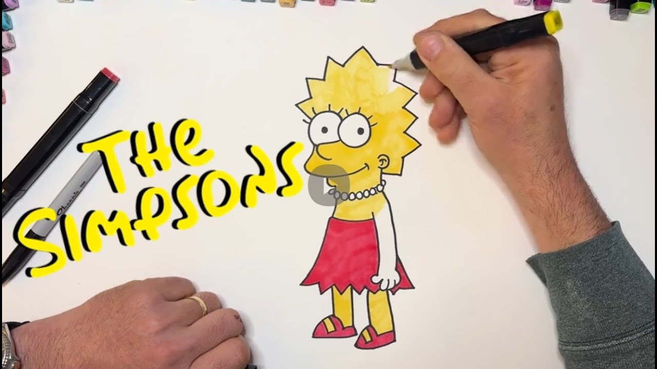 How To Draw Lisa Simpson From The Simpsons YouTube How To Draw Lisa Simpson From The Simpsons YouTube