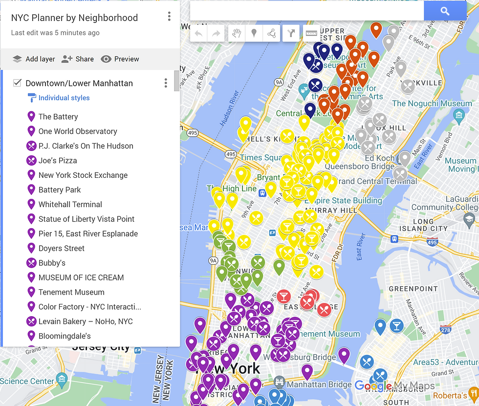 How To Plan A Trip To NYC Using Google Maps