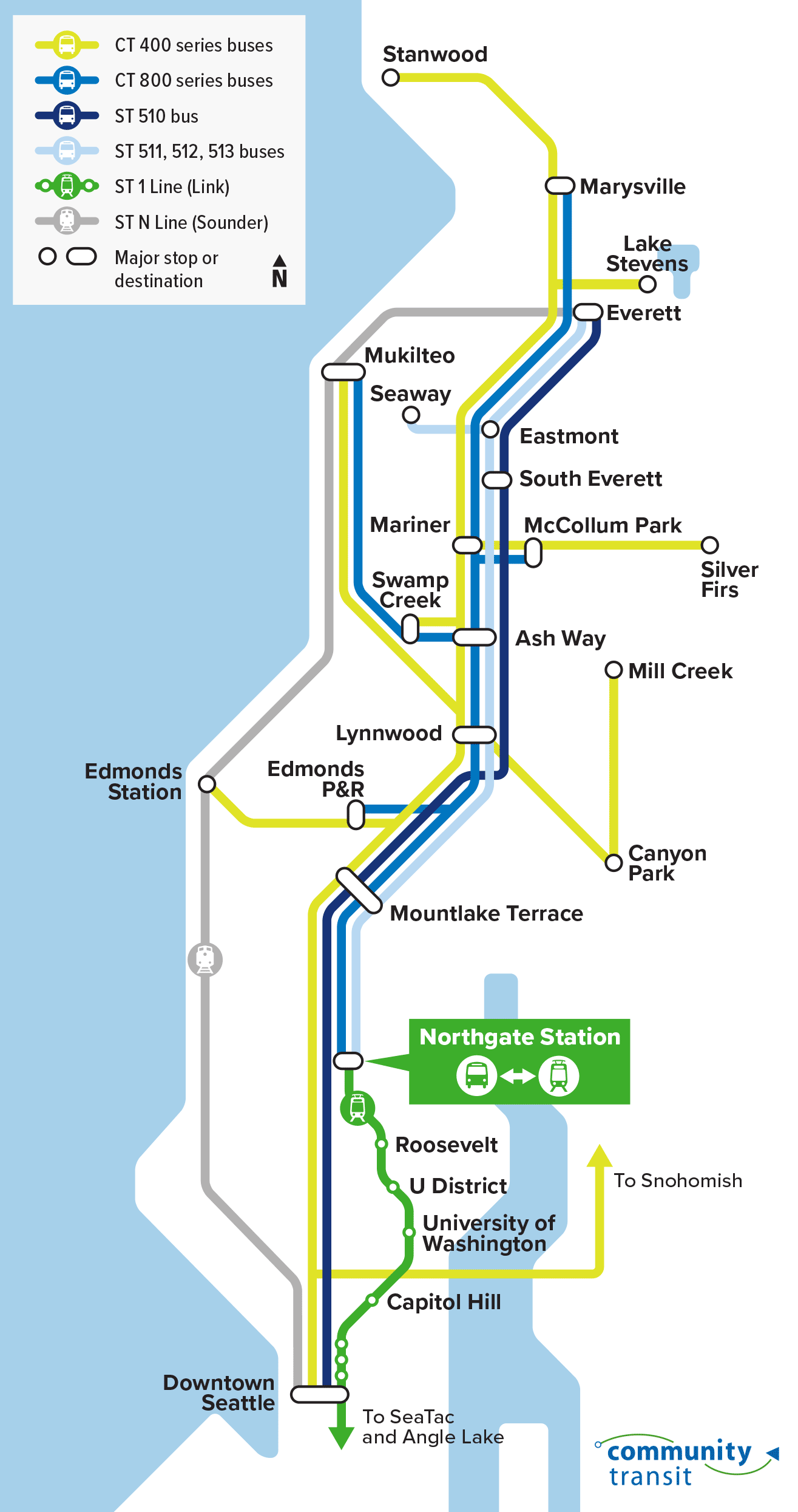 How To Plan Your Bus Trip From Everett To The Northgate Light Rail Station My Everett NewsMy Everett News