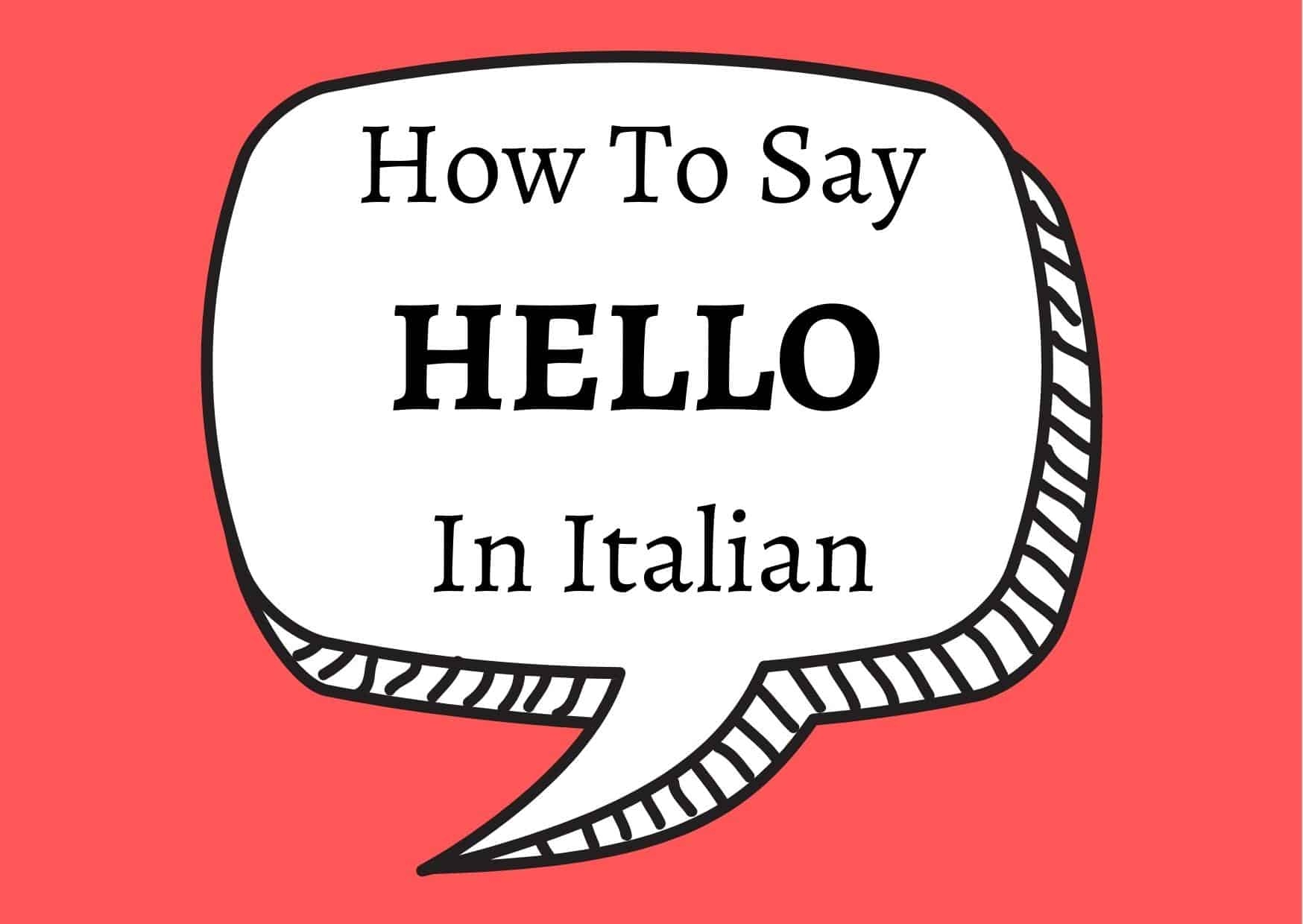 what is italian for hello what is italian for hello