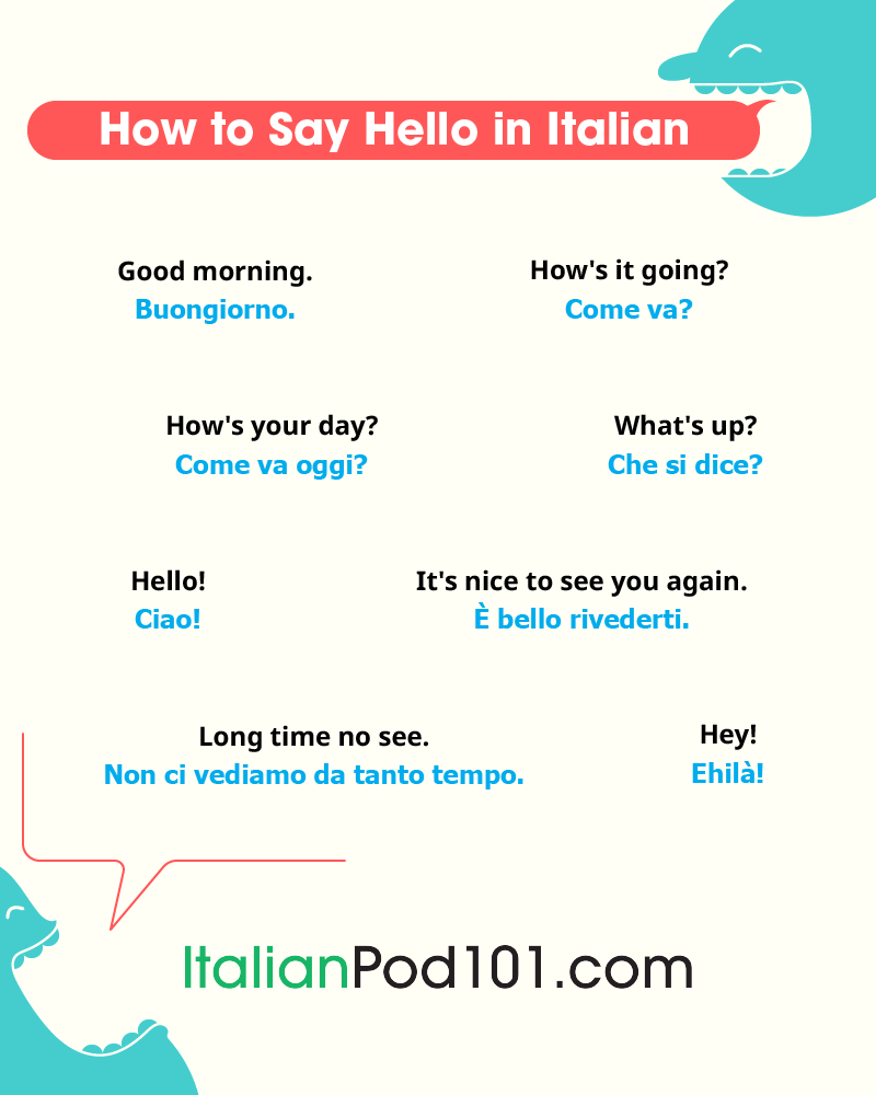 How To Say Hello In Italian Guide To Italian Greetings