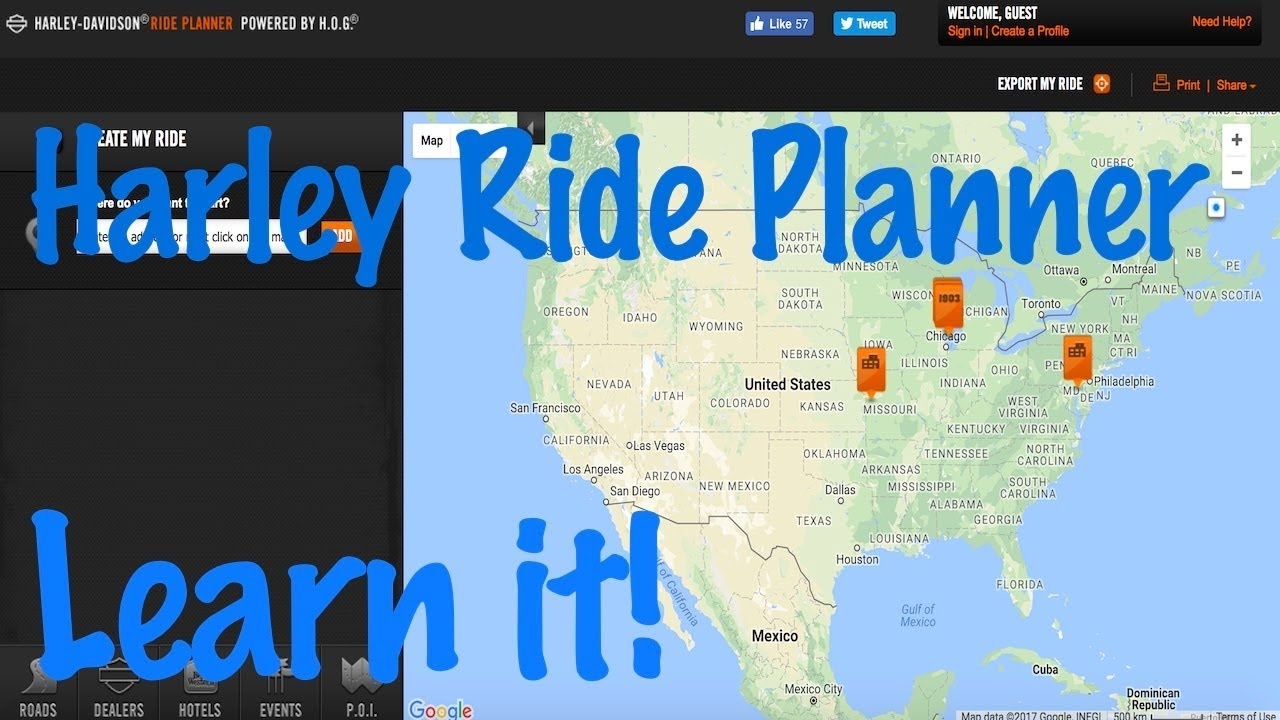 harley trip planner