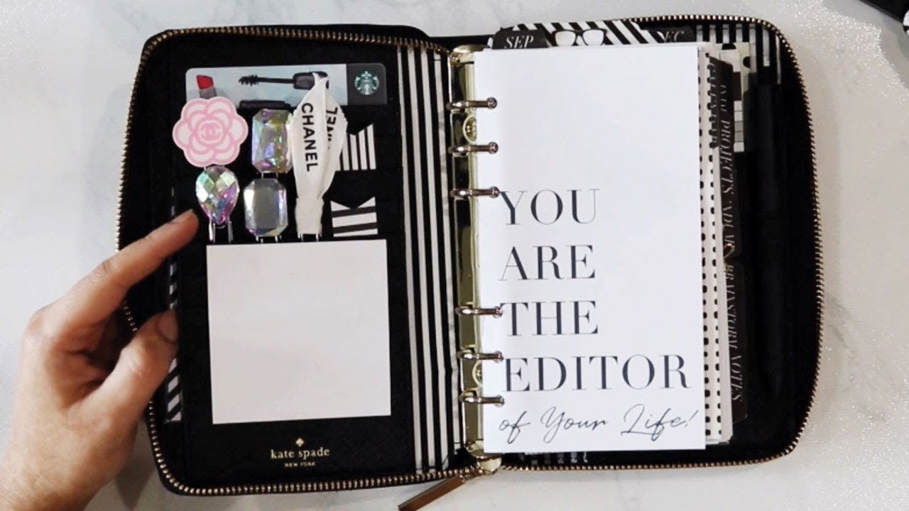 Inside My Personal Kate Spade Agenda Planner Setup How I m Using It YouTube