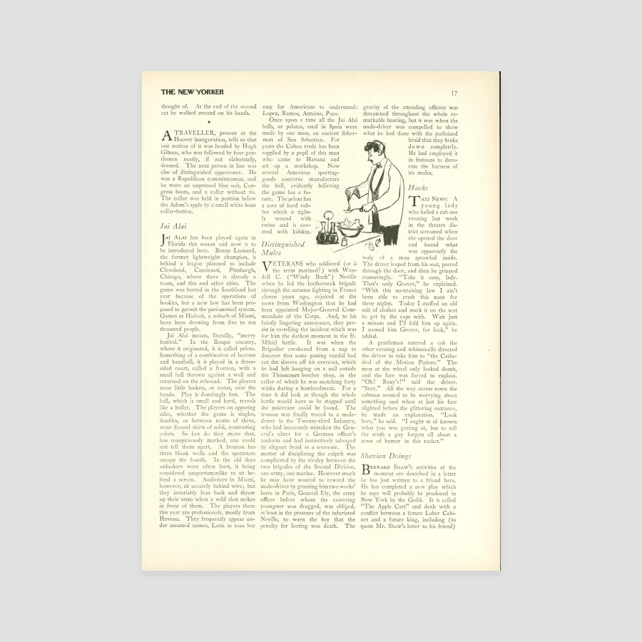 Jai Alai The New Yorker