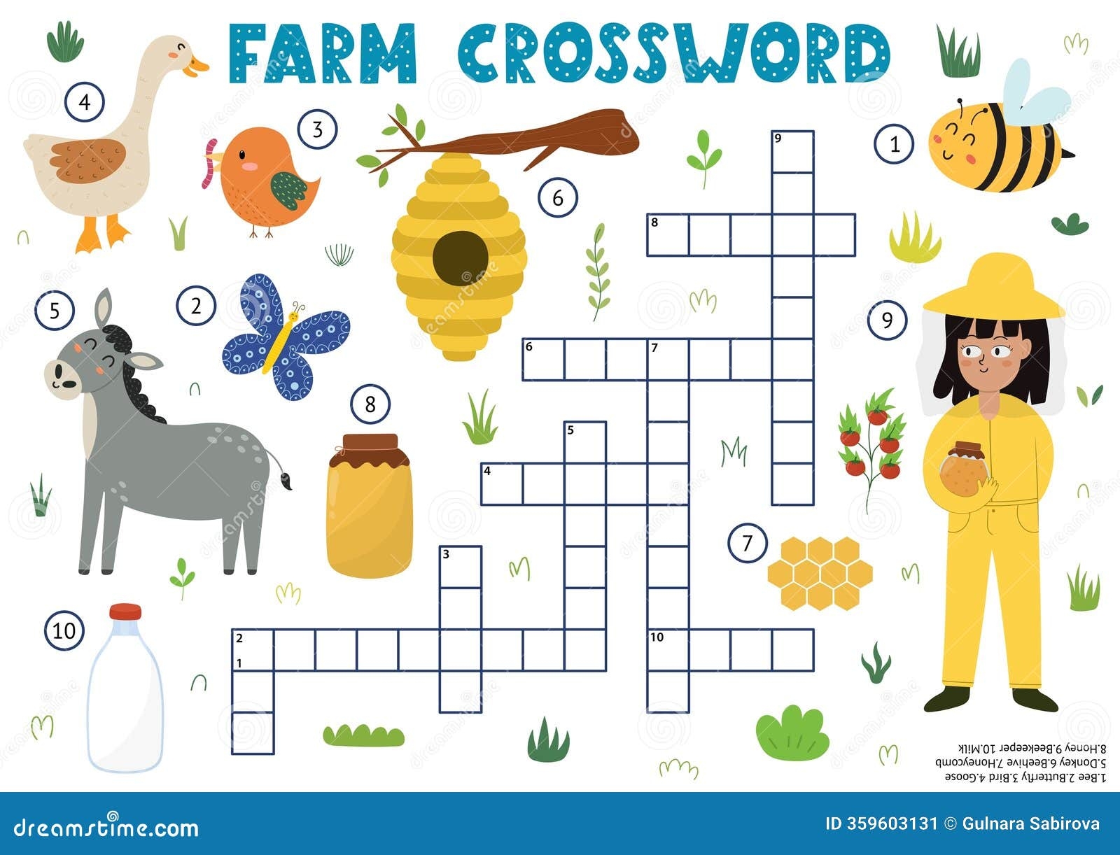 Kids Farm Crossword Stock Illustrations 253 Kids Farm Crossword Stock Illustrations Vectors Clipart Dreamstime
