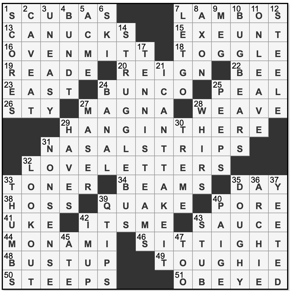 L A Times Crossword Corner Saturday July 5 2025 David P Williams