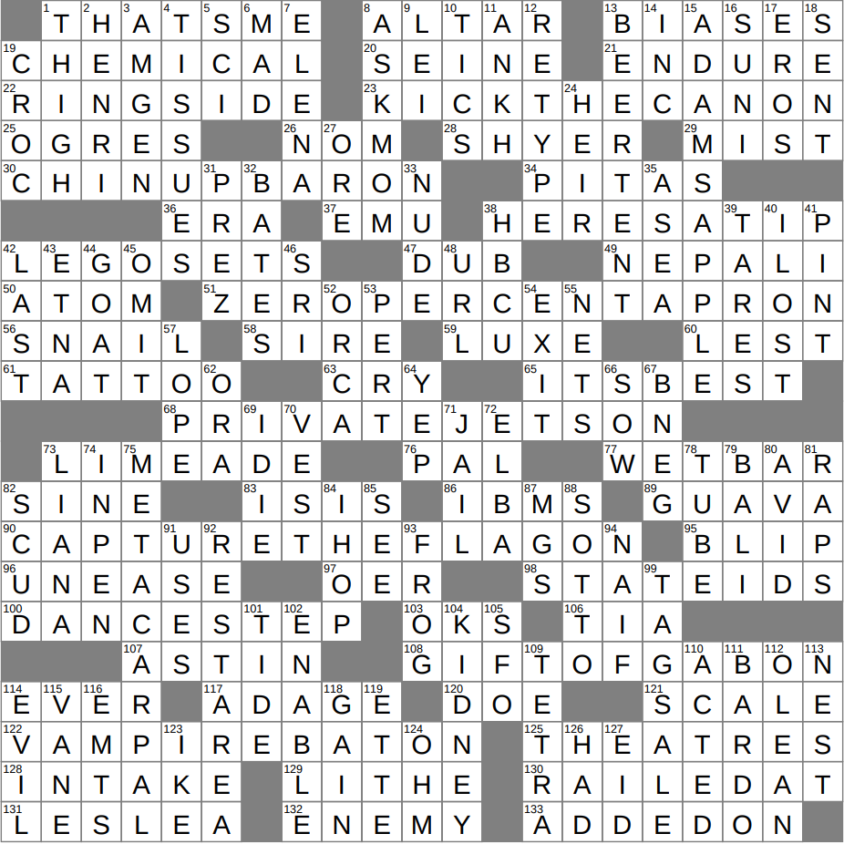the time machine race crossword