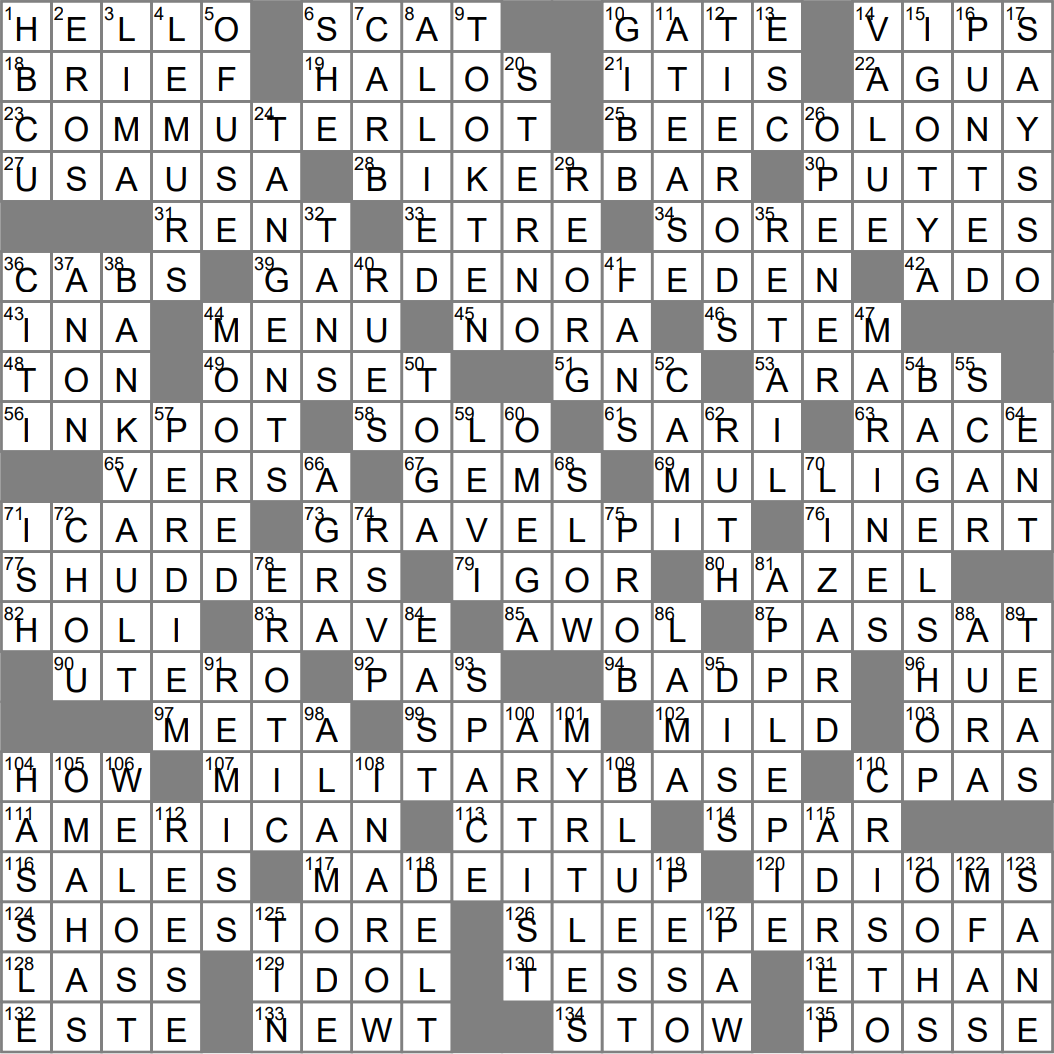 LA Times Crossword 20 Nov 22 Sunday LAXCrossword