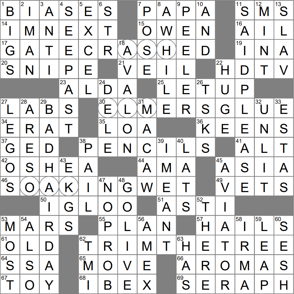 LA Times Crossword 24 Feb 23 Friday LAXCrossword