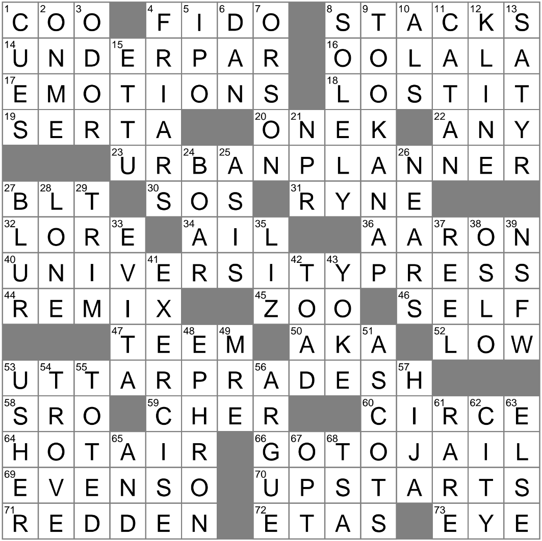LA Times Crossword 26 Sep 23 Tuesday LAXCrossword