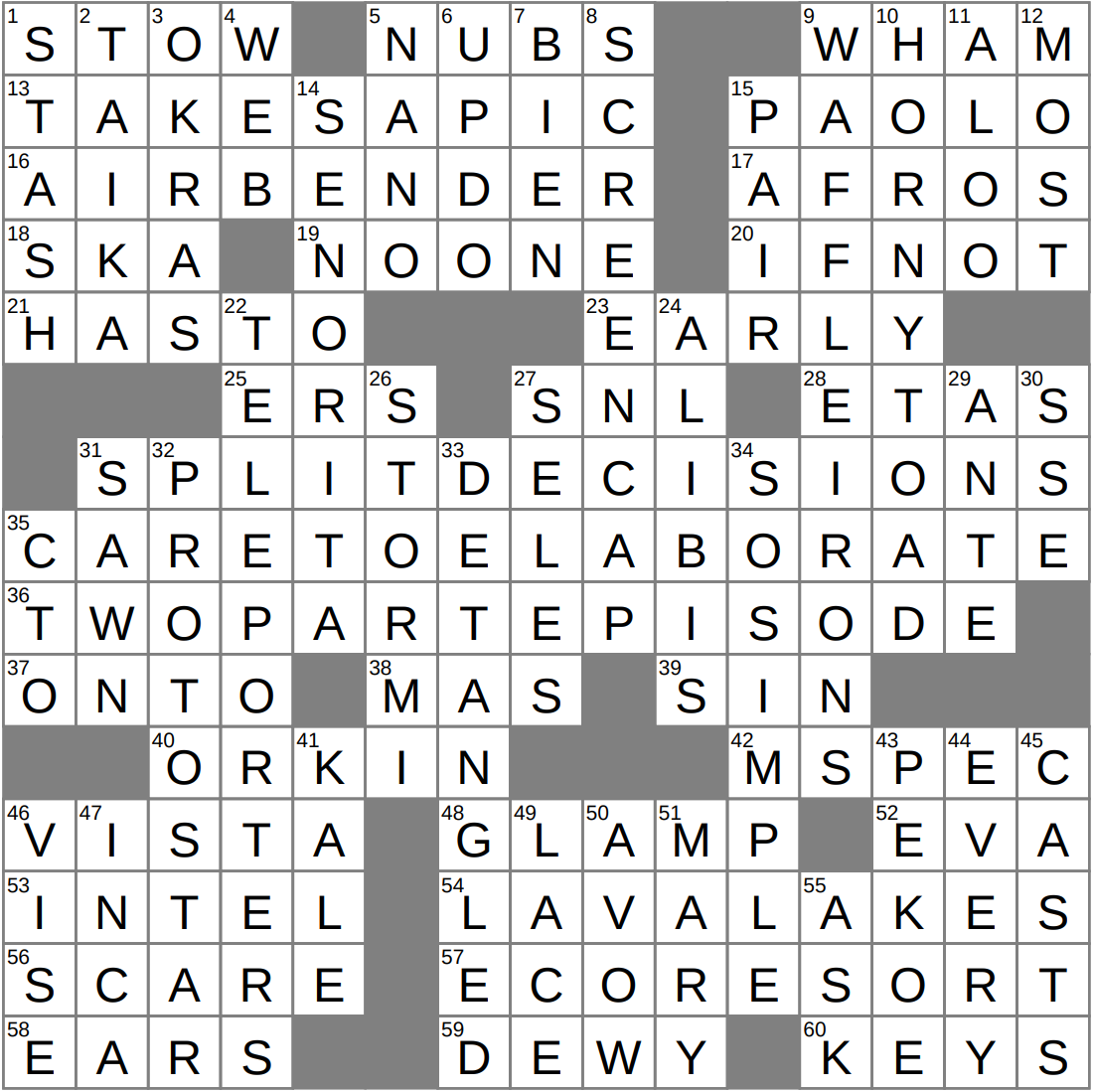 LA Times Crossword 27 Dec 25 Saturday LAXCrossword