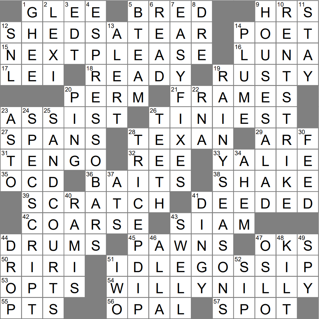 LA Times Crossword 27 May 23 Saturday LAXCrossword