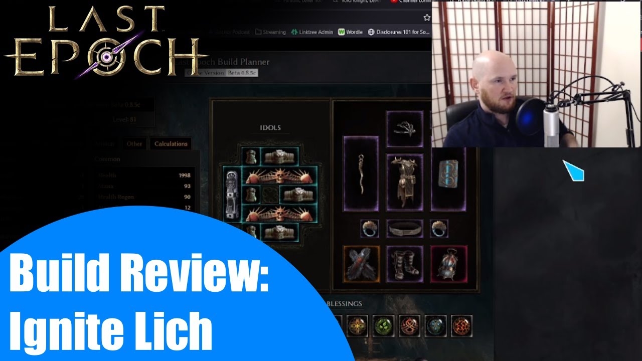 Last Epoch Build Review Ignite Lich 0 8 5 YouTube