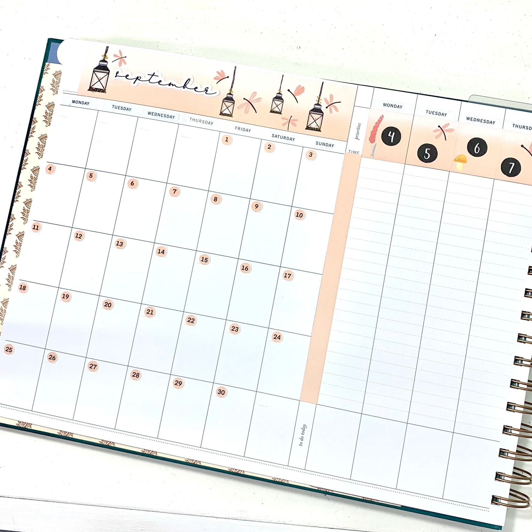 Laurel Denise Friendly Monthly Kit Secret Garden Undated Vertical Etsy