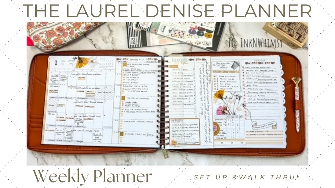 Laurel Denise Planner Set Up YouTube