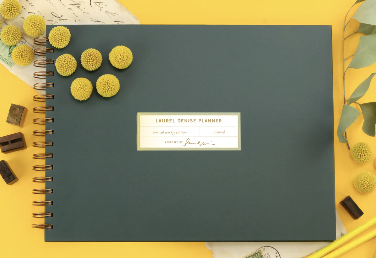 Laurel Denise Undated Vertical Weekly Planner Home By Geneva