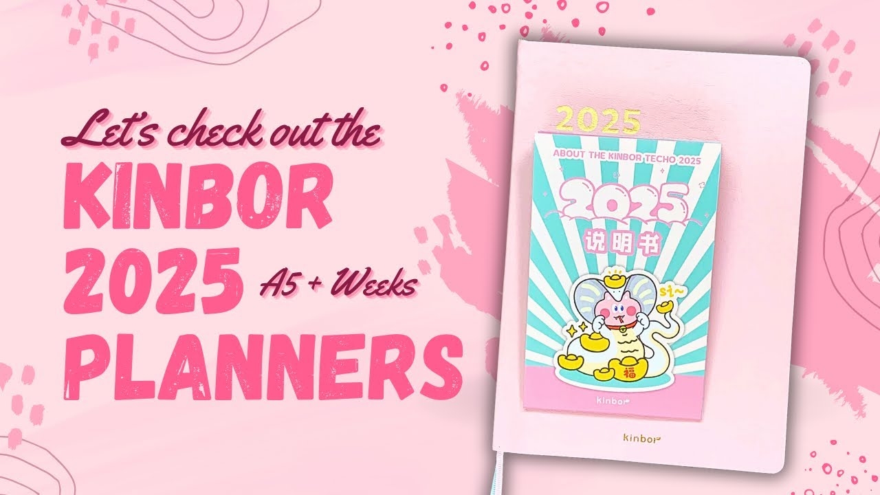 Let s Check Out The 2025 Kinbor Planners A5 Quad Layout Weeks Planners giveaway Closed YouTube