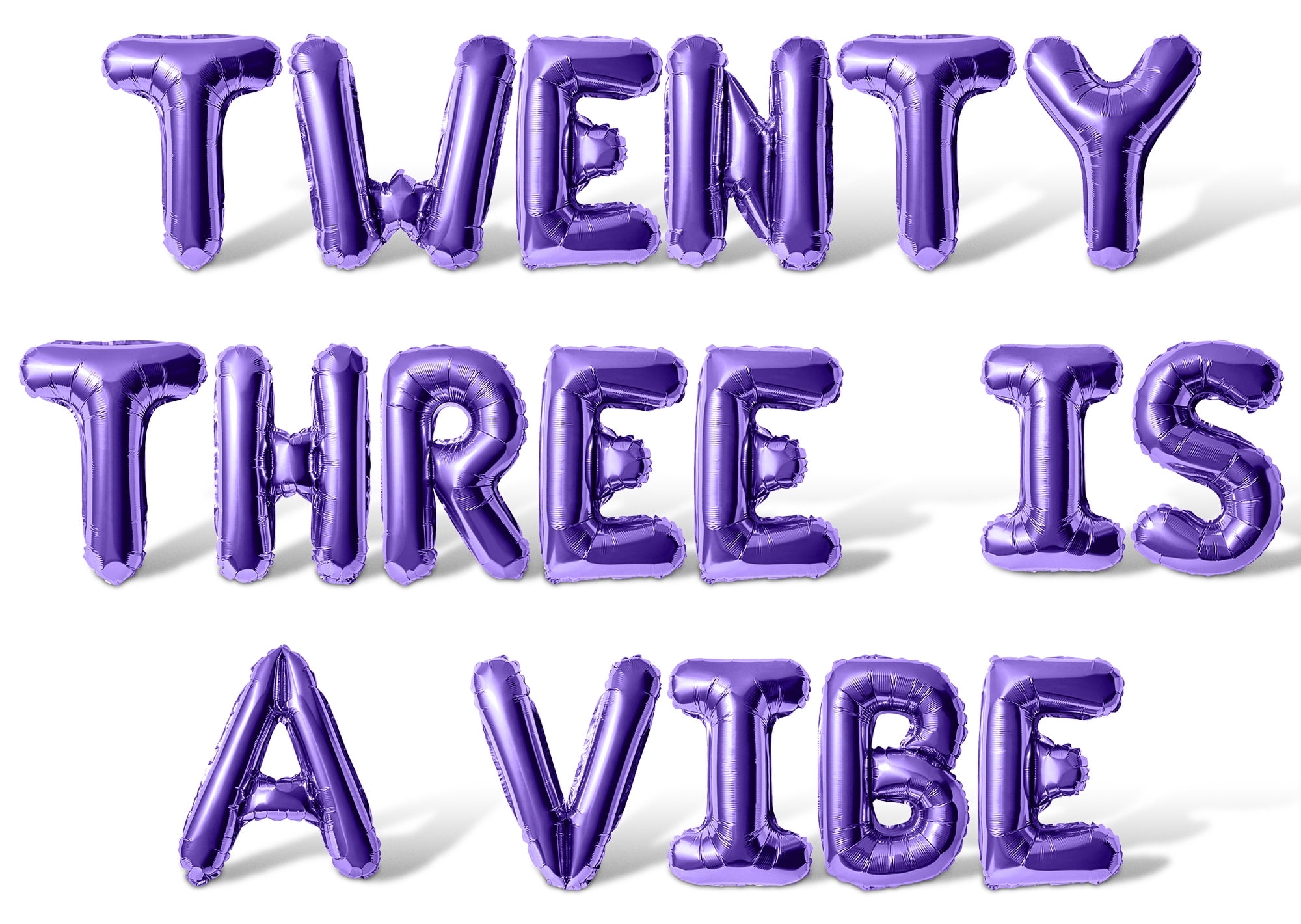 Letter Balloons TWENTY THREE IS A VIBE 16 Inch Alphabet Letters Foil Mylar Balloon 23rd Birthday Party Banner Pink Walmart Letter Balloons TWENTY THREE IS A VIBE 16 Inch Alphabet Letters Foil Mylar Balloon 23rd Birthday Party Banner Pink Walmart