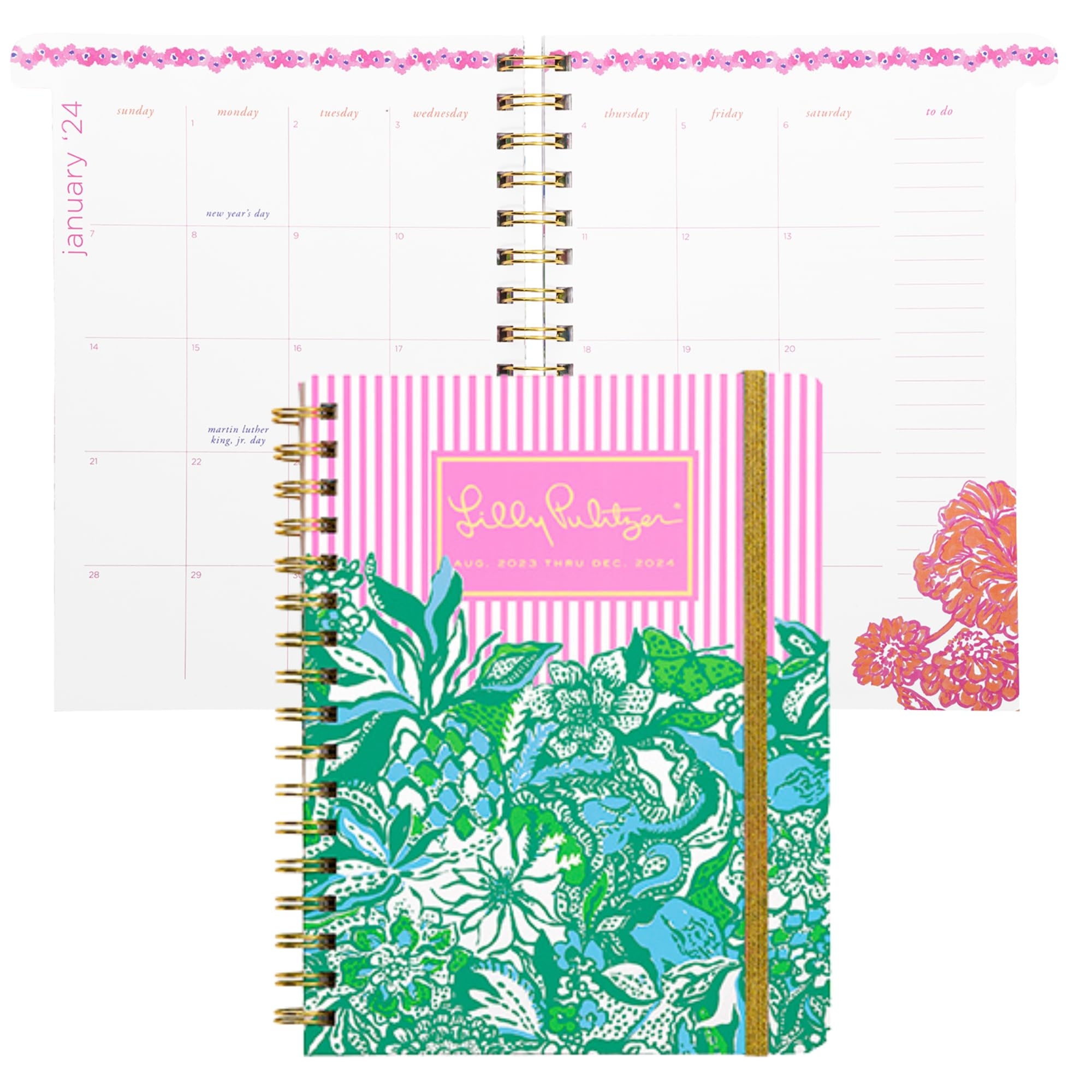 Lilly Pulitzer Monthly Planner 2023 2024 NO DAILY PLANNING Large Agenda Dated August 2023 December 2024 Monthly Calendar Planner With Stickers Pockets Spiral Binding Hardcover Cute Buy Online At Best