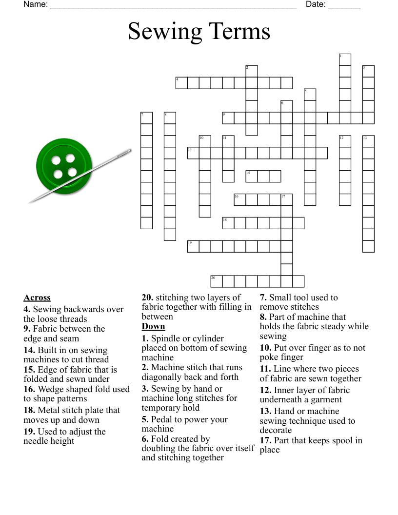 metal fastener crossword clue