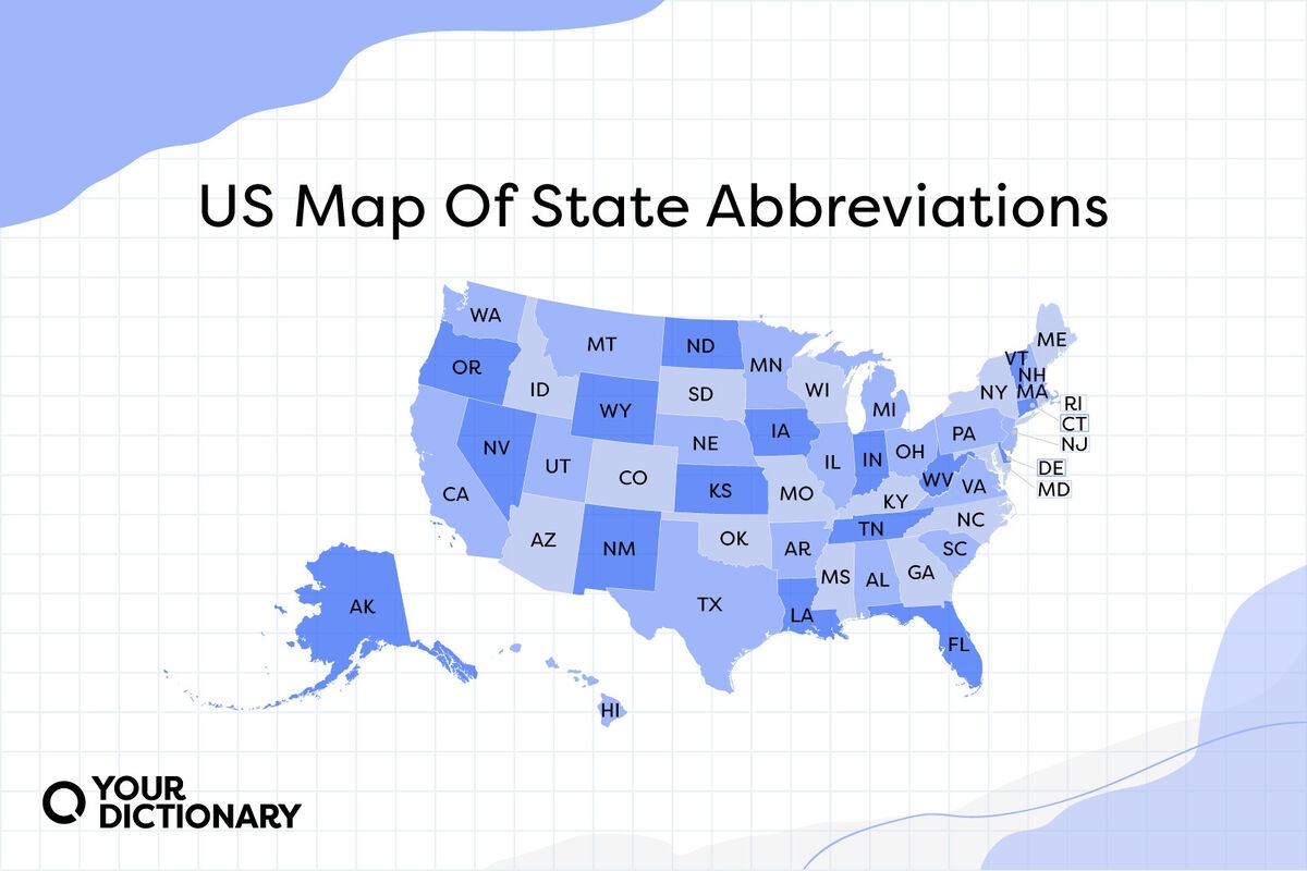 List Of All 50 US State Abbreviations YourDictionary