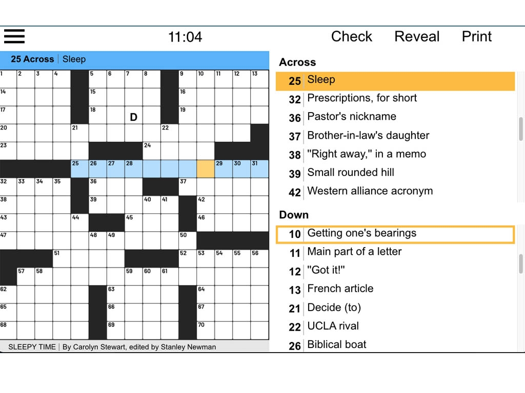 Medium Crossword Puzzle Free Online Game Dictionary
