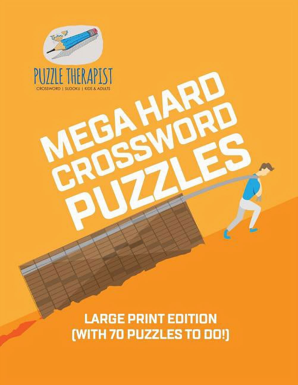 Mega Hard Crossword Puzzles Large Print Edition with 70 Puzzles To Do Paperback Walmart