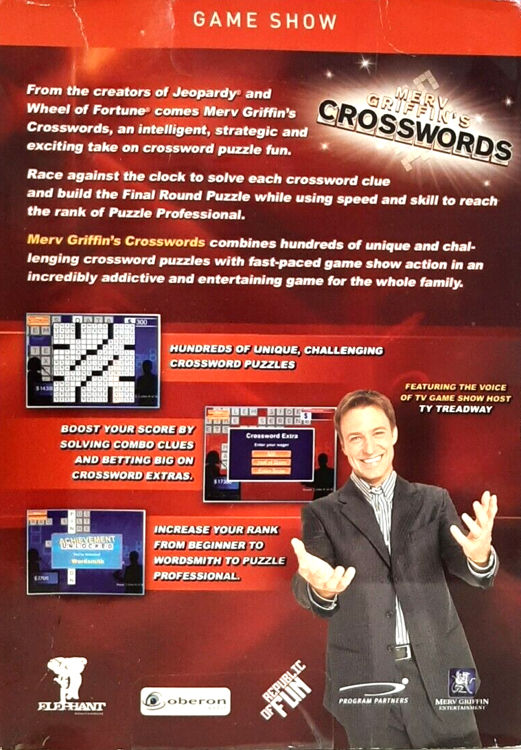 MERV GRIFFIN S CROSSWORDS PC CD ROM EBay Australia