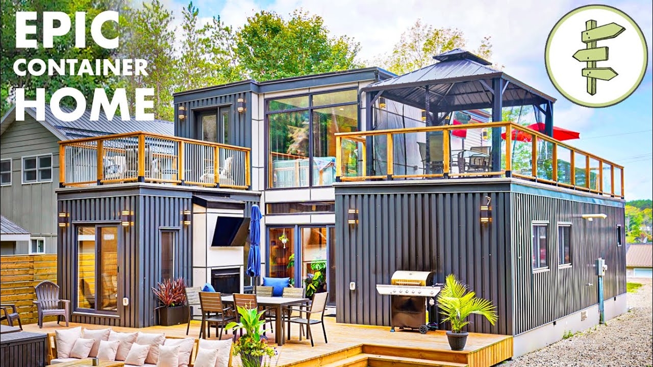 Mind Blowing Modular Shipping Container Home With Open Concept Design Full Tour YouTube