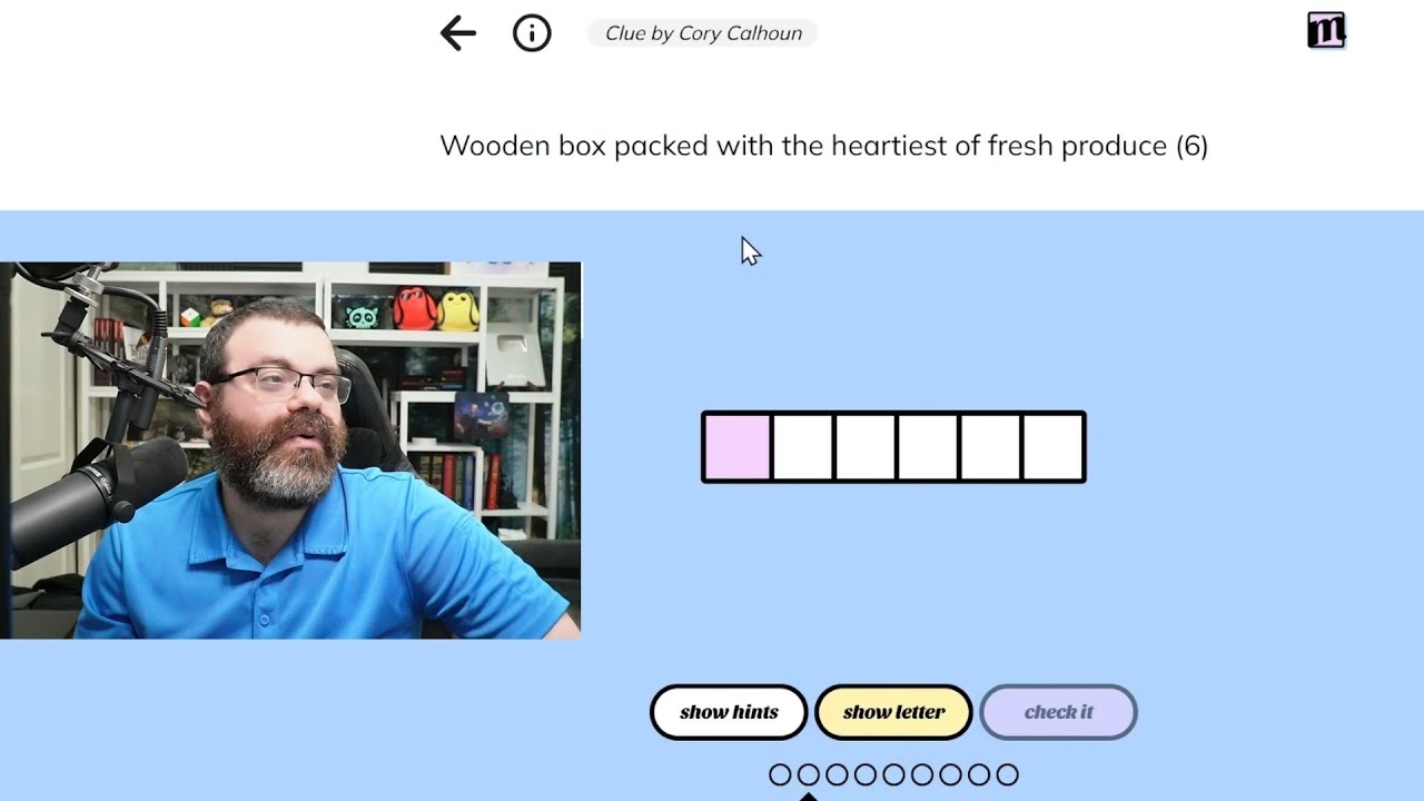 Minute Cryptic May 14th 2025 wordgames crypticcrossword crossword YouTube