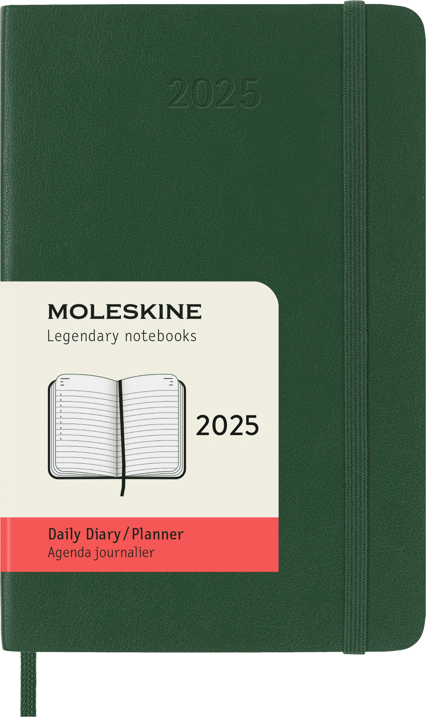 Moleskine Classic 12 Month 2025 Daily Planner Soft Cover Pocket 3 5 X 5 5 Myrtle Green 400 Pages Walmart