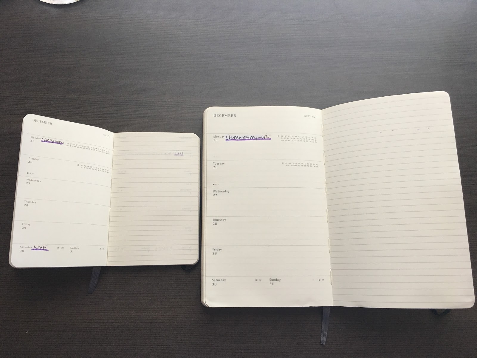 Moleskine Weekly Planner Review Pocket Vs Large