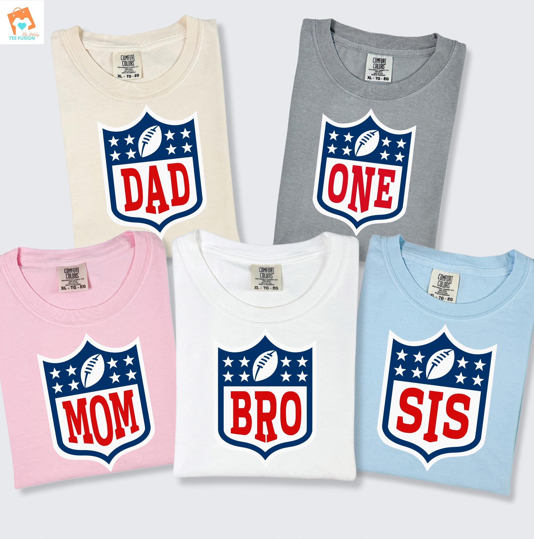 Mom Dad One Nfl Shirt Etsy